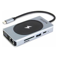 D Dicota USB-C 10-in-1 Charging Hub 4K PD 100W silver — Buy in Cyprus with Fast Delivery