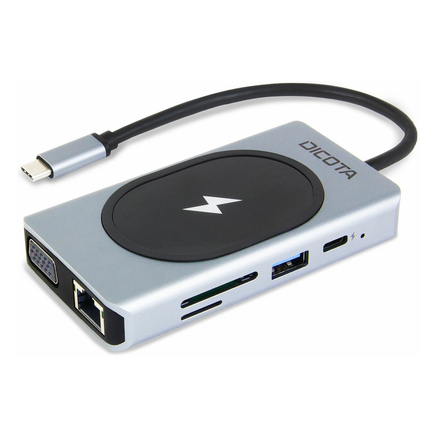 D Dicota USB-C 10-in-1 Charging Hub 4K PD 100W silver — Buy in Cyprus with Fast Delivery
