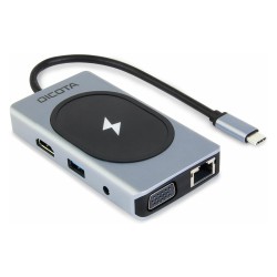 D Dicota USB-C 10-in-1 Charging Hub 4K PD 100W silver — Buy in Cyprus with Fast Delivery