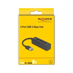 USB Hub 4 Port USB 5 Gbps mit 4 x USB Typ-A Buchse schwarz — Buy in Cyprus with Fast Delivery