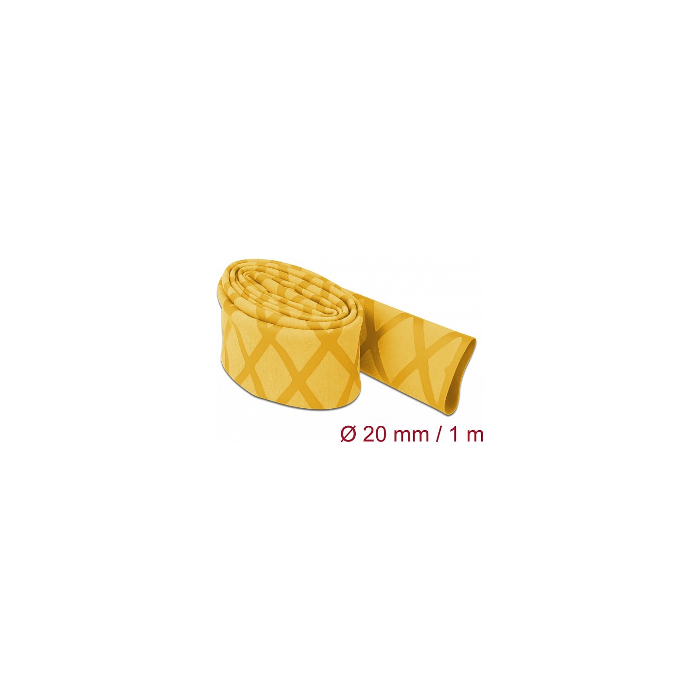 Schrumpfschlauch X-Muster rutschfest 1 m x 20 mm gelb — Buy in Cyprus with Fast Delivery