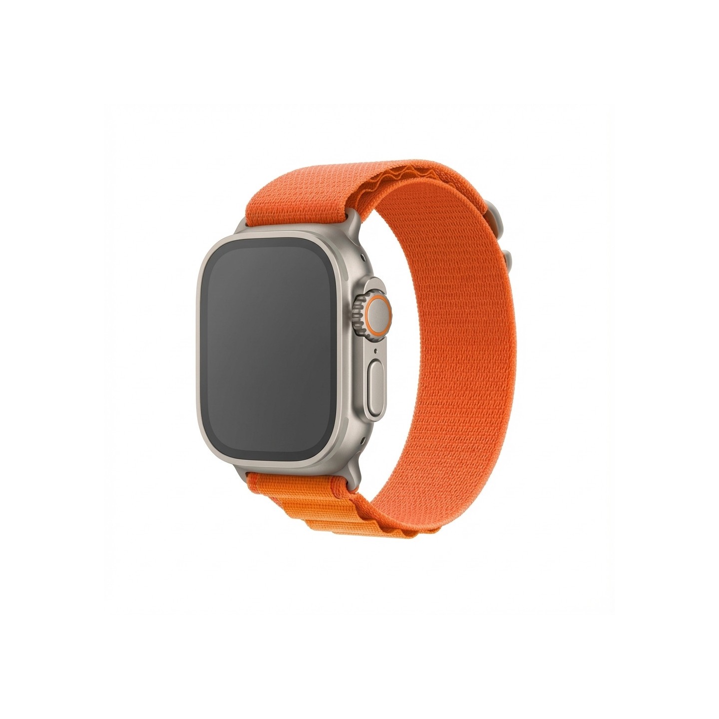 Premium Plus Armband für Apple Watch. Orange Grau. 44mm. 45mm. 42mm (Series 1 2 3). 49mm. 46mm. GA-MAG-BNDA-PP-OGL