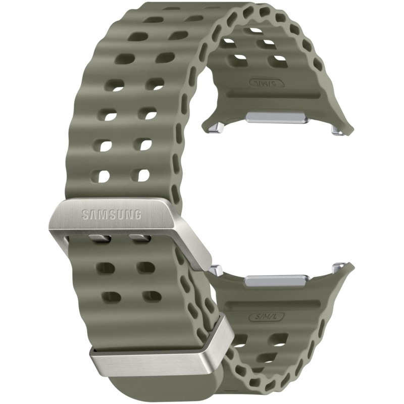 Buy Samsung Marine Band - Galaxy Watch Ultra Replacement Strap - Green with Silv... in Cyprus, Nicosia, Limassol, Larnaka, Pafos