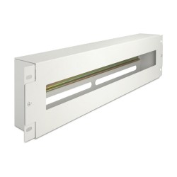 19? Schutzschalterleiste mit Abdeckung und Hutschiene 3 HE Metall grau — Buy in Cyprus with Fast Delivery