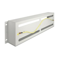 19? Schutzschalterleiste mit Abdeckung und Hutschiene 3 HE Metall grau — Buy in Cyprus with Fast Delivery