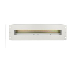 19? Schutzschalterleiste mit Abdeckung und Hutschiene 3 HE Metall grau — Buy in Cyprus with Fast Delivery