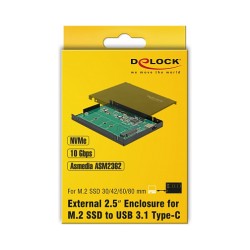 Externes 2.5? Gehäuse für M.2 NVMe PCIe SSD mit USB 3.1 Gen 2 USB Type-CTM — Buy in Cyprus with Fast Delivery
