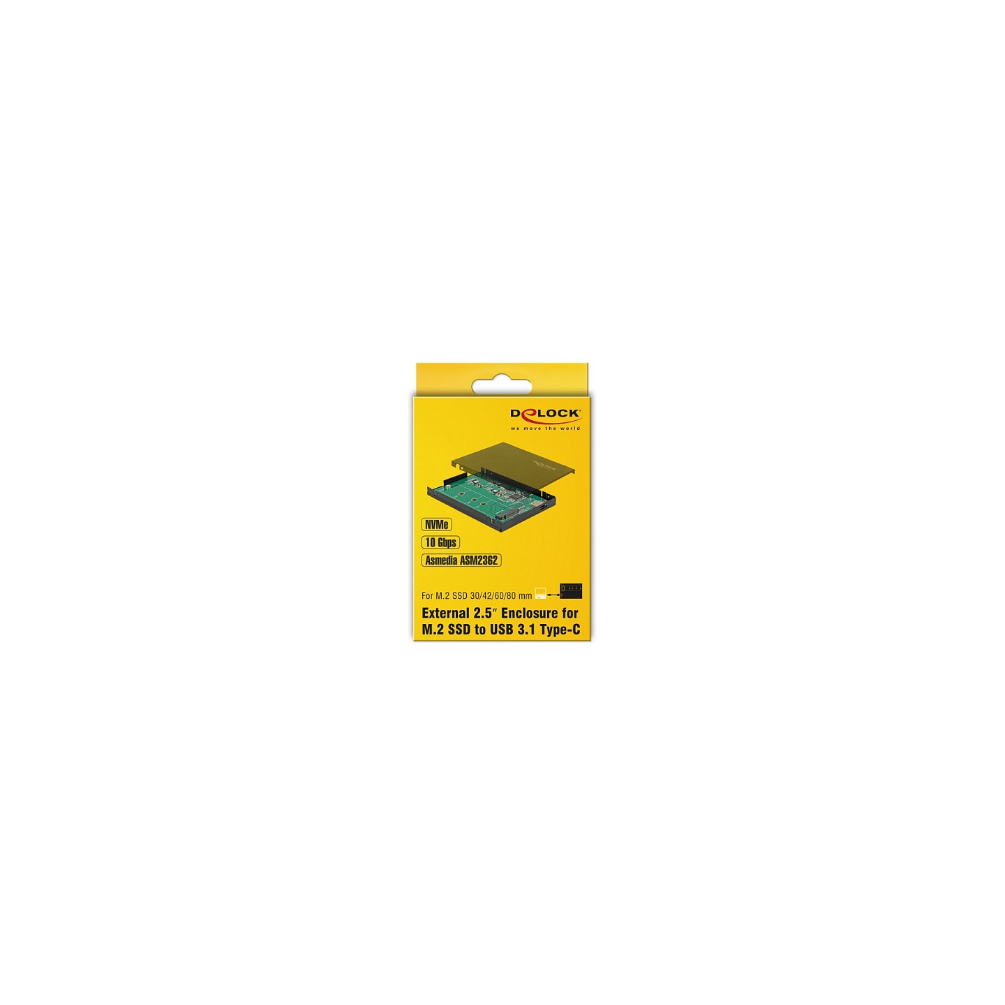 Externes 2.5? Gehäuse für M.2 NVMe PCIe SSD mit USB 3.1 Gen 2 USB Type-CTM — Buy in Cyprus with Fast Delivery