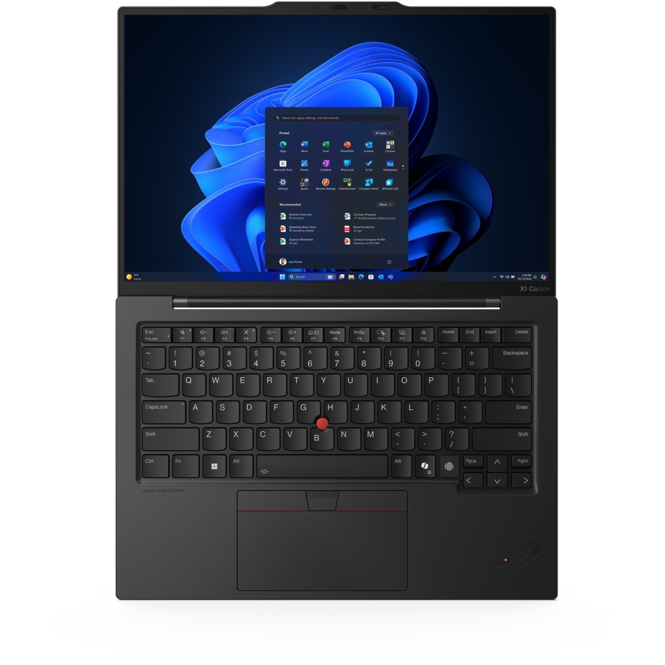 Lenovo ThinkPad X1 Carbon Gen 13 - 258V - Black, 14" WUXGA, Intel Core Ultra 7, 32GB LPDDR5x, 1TB SSD, 5G, Windows 11 Pro