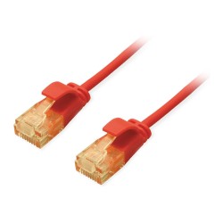 Equip Patchkabel Cat6A SlimFlex U UTP 0.15m rot LSZH 2xRJ45 Polybeutel — Buy in Cyprus with Fast Delivery