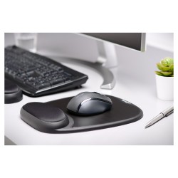 Mauspad Kensington mit Handgelenkpolsterkissen Black — Buy in Cyprus with Fast Delivery