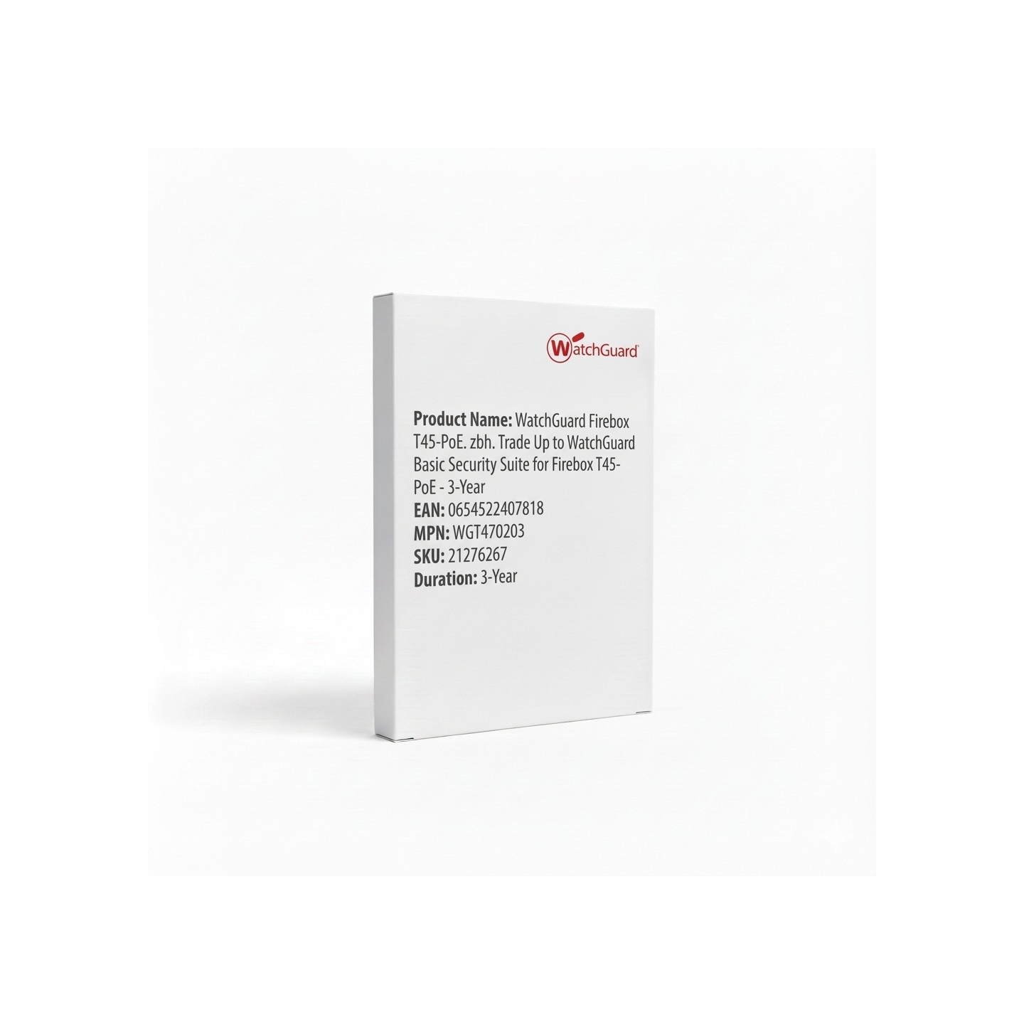 WatchGuard Firebox T45-PoE. zbh. Trade Up to WatchGuard Basic Security Suite for Firebox T45-PoE - 3-Year