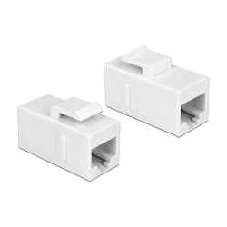 Keystone Modul RJ45 Buchse to RJ45 Buchse Cat.6 UTP weiß — Buy in Cyprus with Fast Delivery