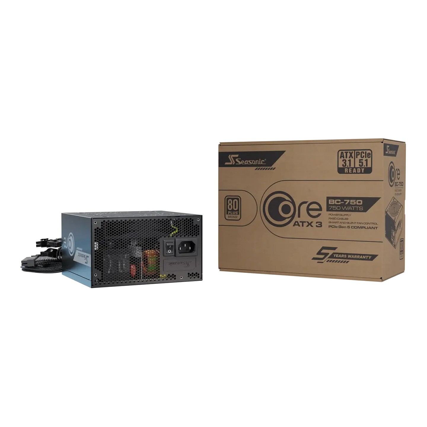 750W Seasonic Core BC-750 ATX3 — Buy in Cyprus with Fast Delivery