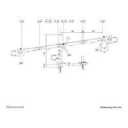 Neomounts NERO DS60-600BL3 Monitorarm - schwarz — Buy in Cyprus with Fast Delivery