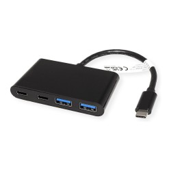 VALUE USB 3.2 Gen 2 Hub. 4fach (2x A+ 2x C). Typ C Anschlusskabel — Buy in Cyprus with Fast Delivery