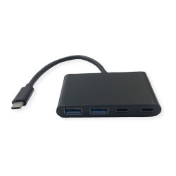 VALUE USB 3.2 Gen 2 Hub. 4fach (2x A+ 2x C). Typ C Anschlusskabel — Buy in Cyprus with Fast Delivery