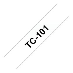 Schriftbandkassette Brother 12mm farblos schwarz TC101 — Buy in Cyprus with Fast Delivery