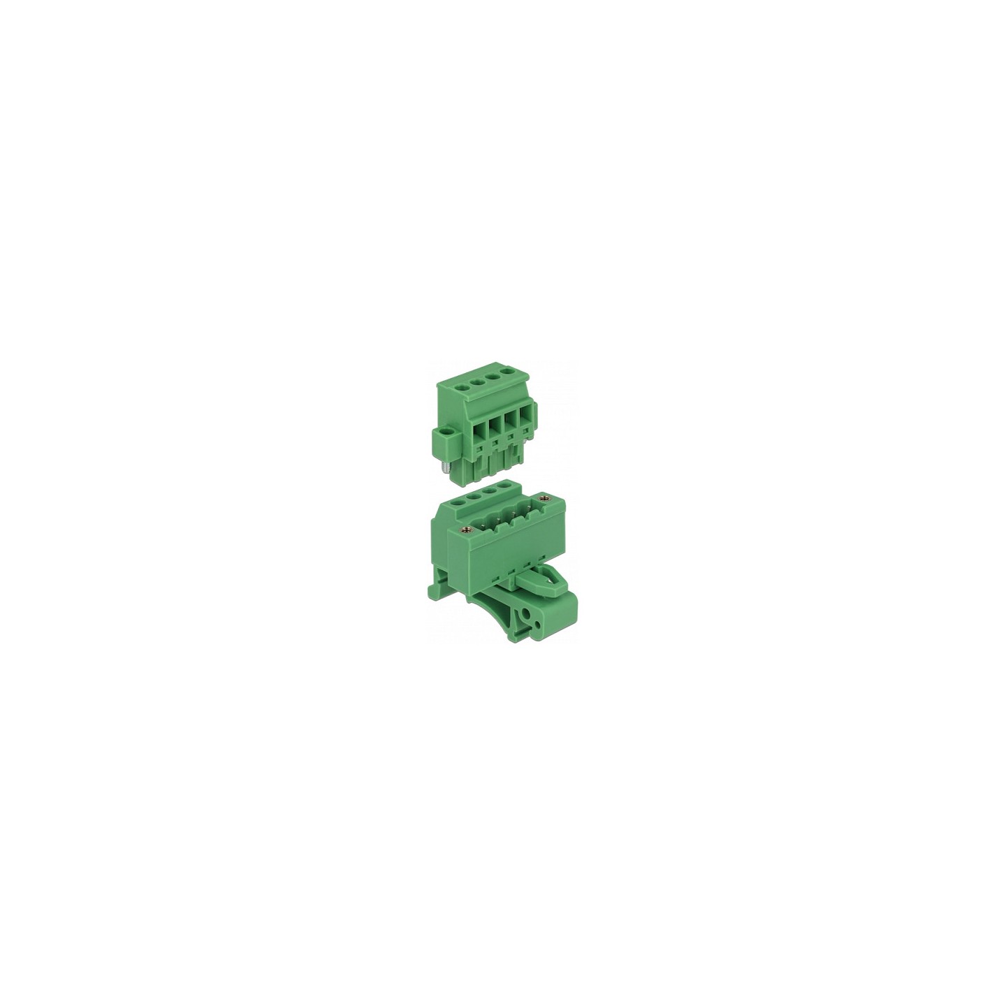Terminalblock Set für Hutschienen 4 Pin mit Schraubverriegelung — Buy in Cyprus with Fast Delivery