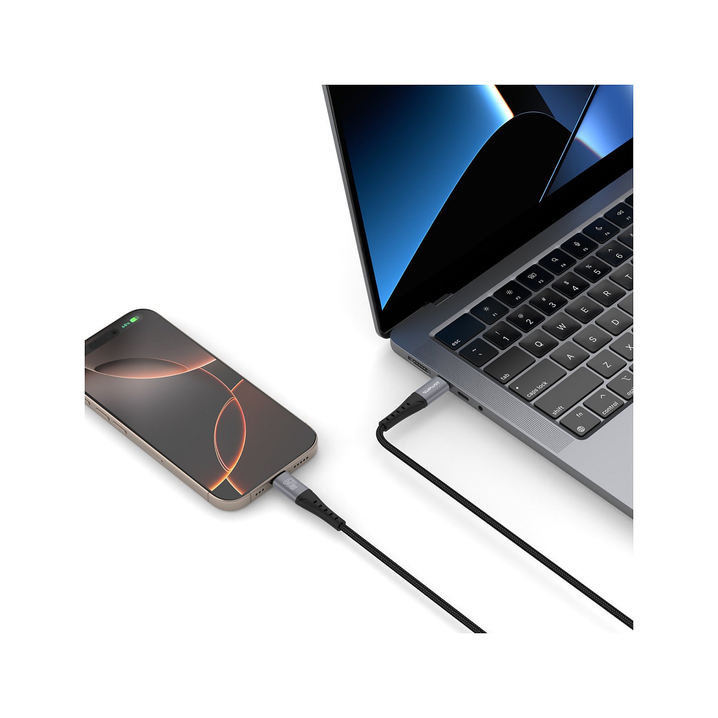 4smarts USB-C Kabel PrimeCord 60W 1.5m. schwarz — Buy in Cyprus with Fast Delivery