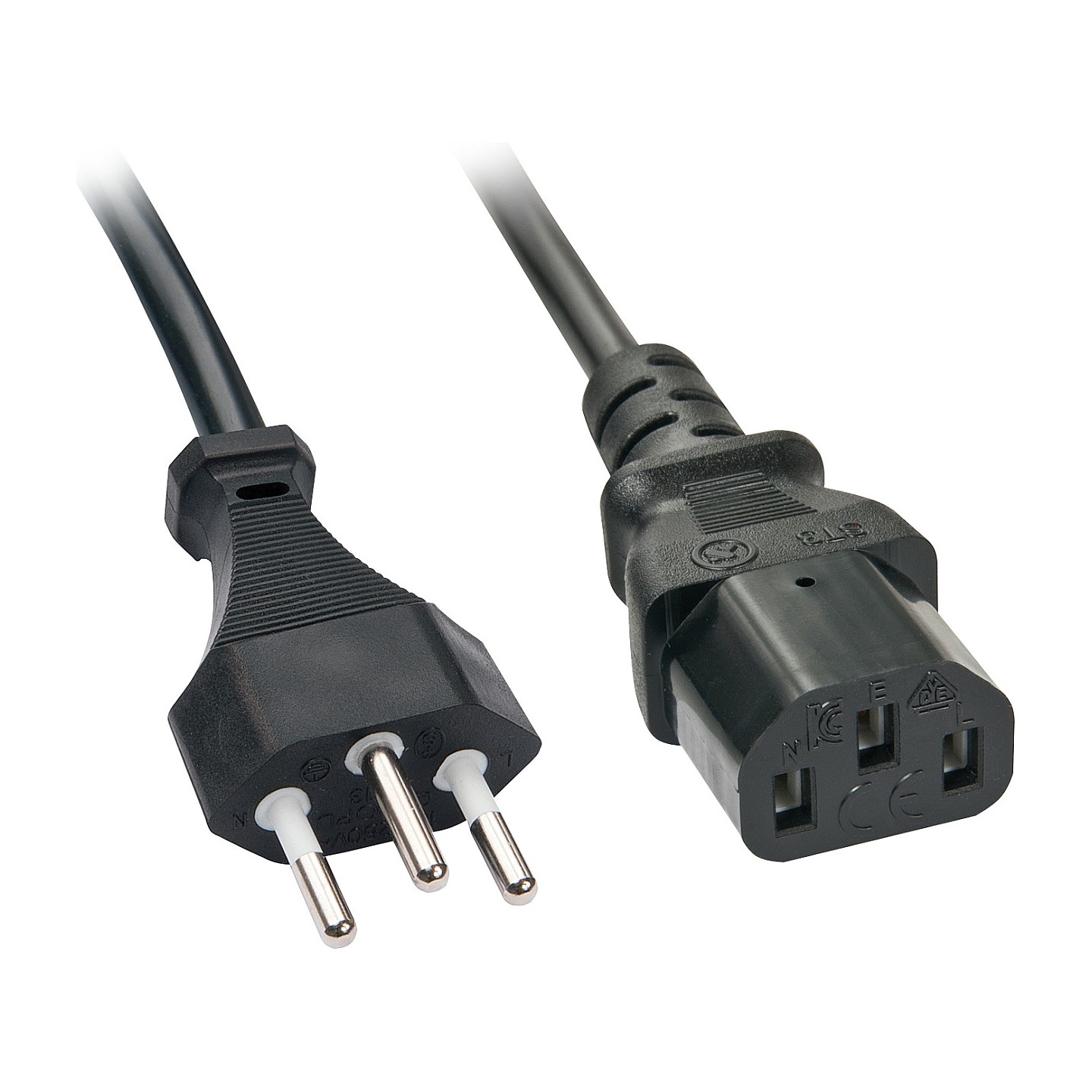 LINDY IEC-Netzkabel Schweiz IEC320 C13 0.7m — Buy in Cyprus with Fast Delivery