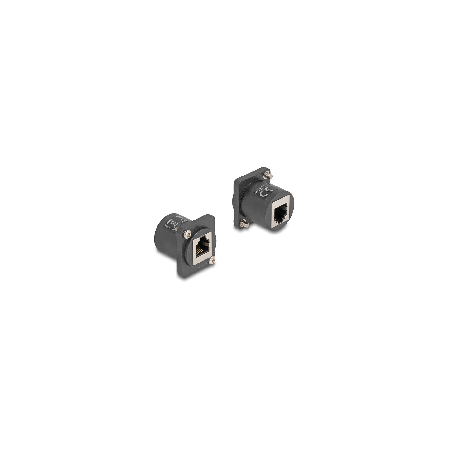 D-Typ Modul RJ12 Buchse zu Buchse mit Schrauben schwarz — Buy in Cyprus with Fast Delivery