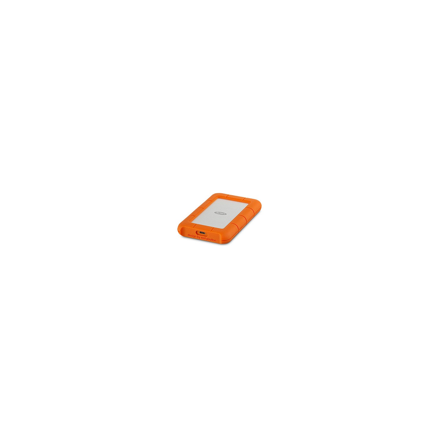 STICK LACIE RUGGED 1TB USB-C USB3.0 Drop- crush- and rain-resistant for all-terrain use orange