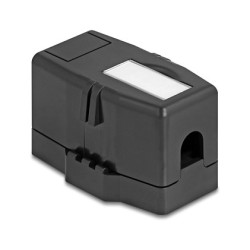 Keystone Leergehäuse 1 Port mit magnetischer Unterseite. schwarz — Buy in Cyprus with Fast Delivery