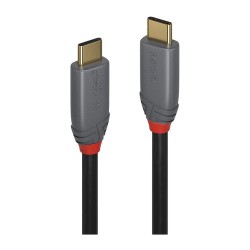 LINDY USB 3.1 Kabel Typ C C 5A PD Anthra Line M M 1m — Buy in Cyprus with Fast Delivery