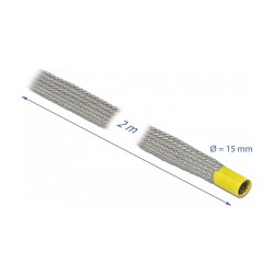 Geflechtschlauch zur EMV Abschirmung dehnbar 2 m x 15 mm — Buy in Cyprus with Fast Delivery