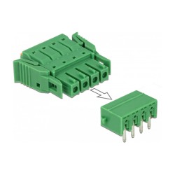 Terminalblock Set für Platine 4 Pin 3.81 mm Rastermaß horizontal — Buy in Cyprus with Fast Delivery