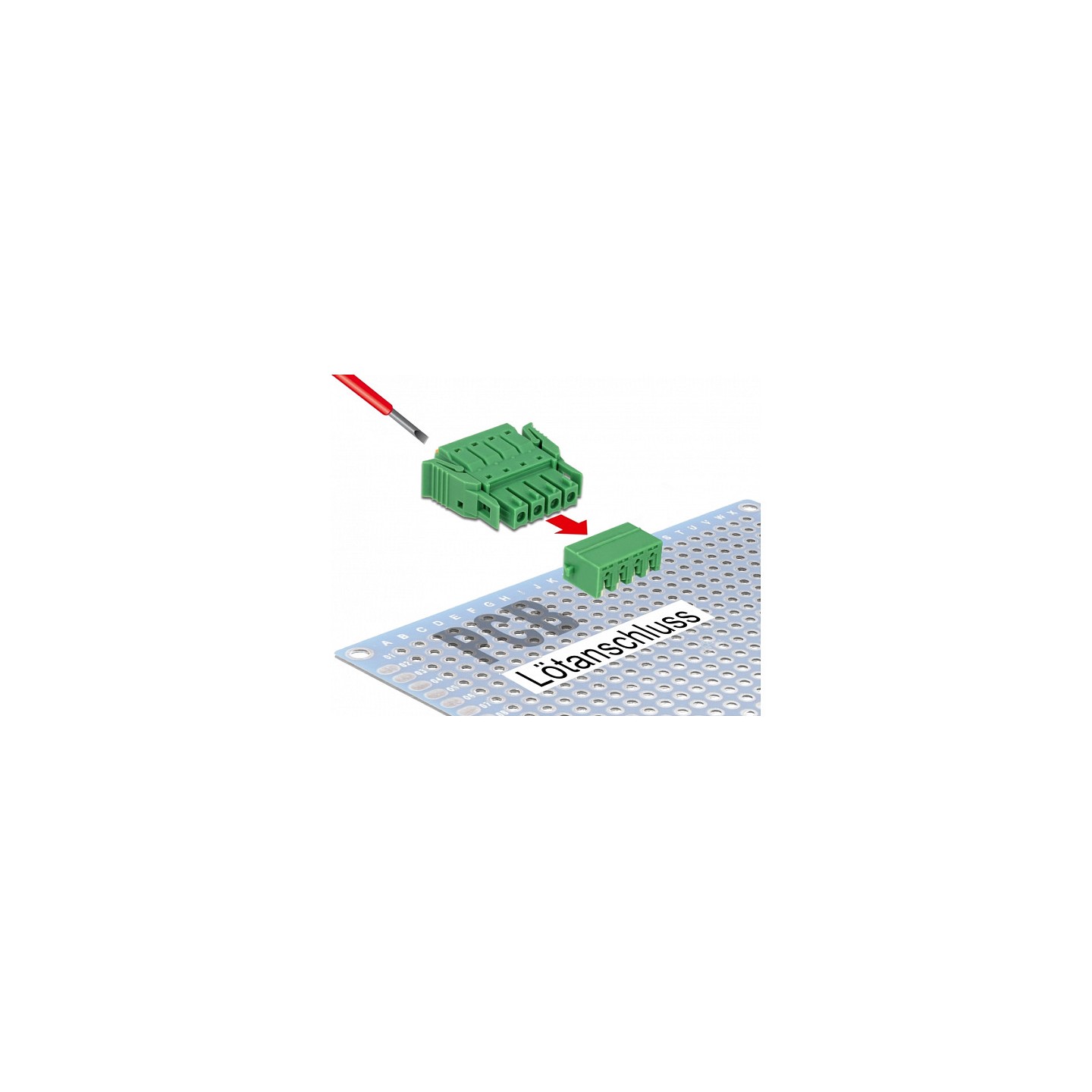 Terminalblock Set für Platine 4 Pin 3.81 mm Rastermaß horizontal — Buy in Cyprus with Fast Delivery