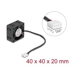 Axiallüfter 24 V DC. 40 x 40 x 20 mm schwarz — Buy in Cyprus with Fast Delivery