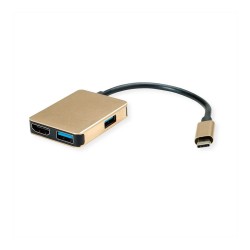 ROLINE GOLD USB Typ C Dockingstation. HDMI 4K. 2x USB 3.2 Gen 1. 1x PD — Buy in Cyprus with Fast Delivery