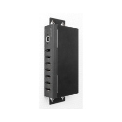 Industrie Hub 7 x USB 2.0 Typ-A mit 15 kV ESD Schutz und Hutschienenbefestigung — Buy in Cyprus with Fast Delivery