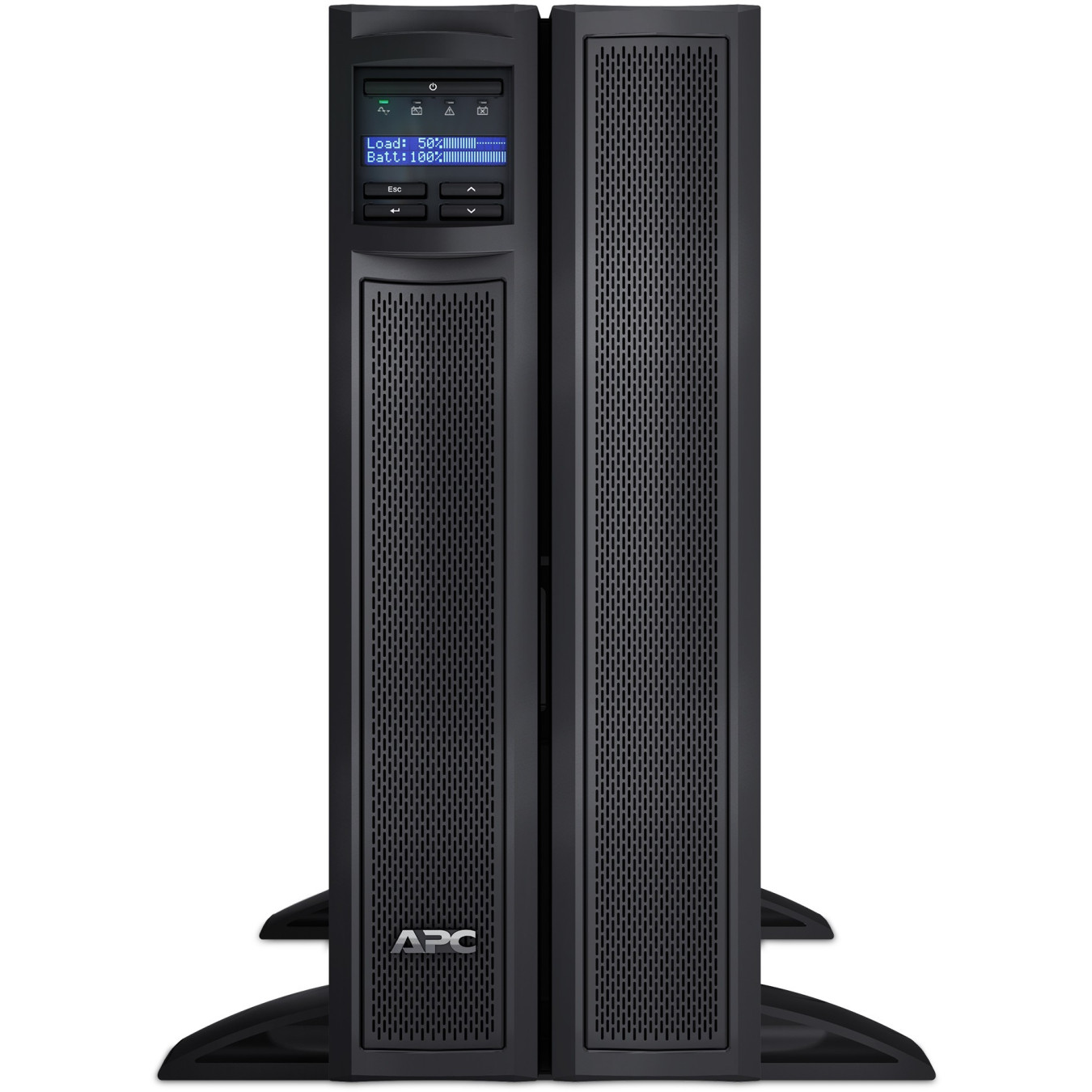APC Smart-UPS X SMX3000HV - 3000VA (2700W) Rack/Tower UPS, LCD, Black/Stainless Steel, C13+C19 outlets