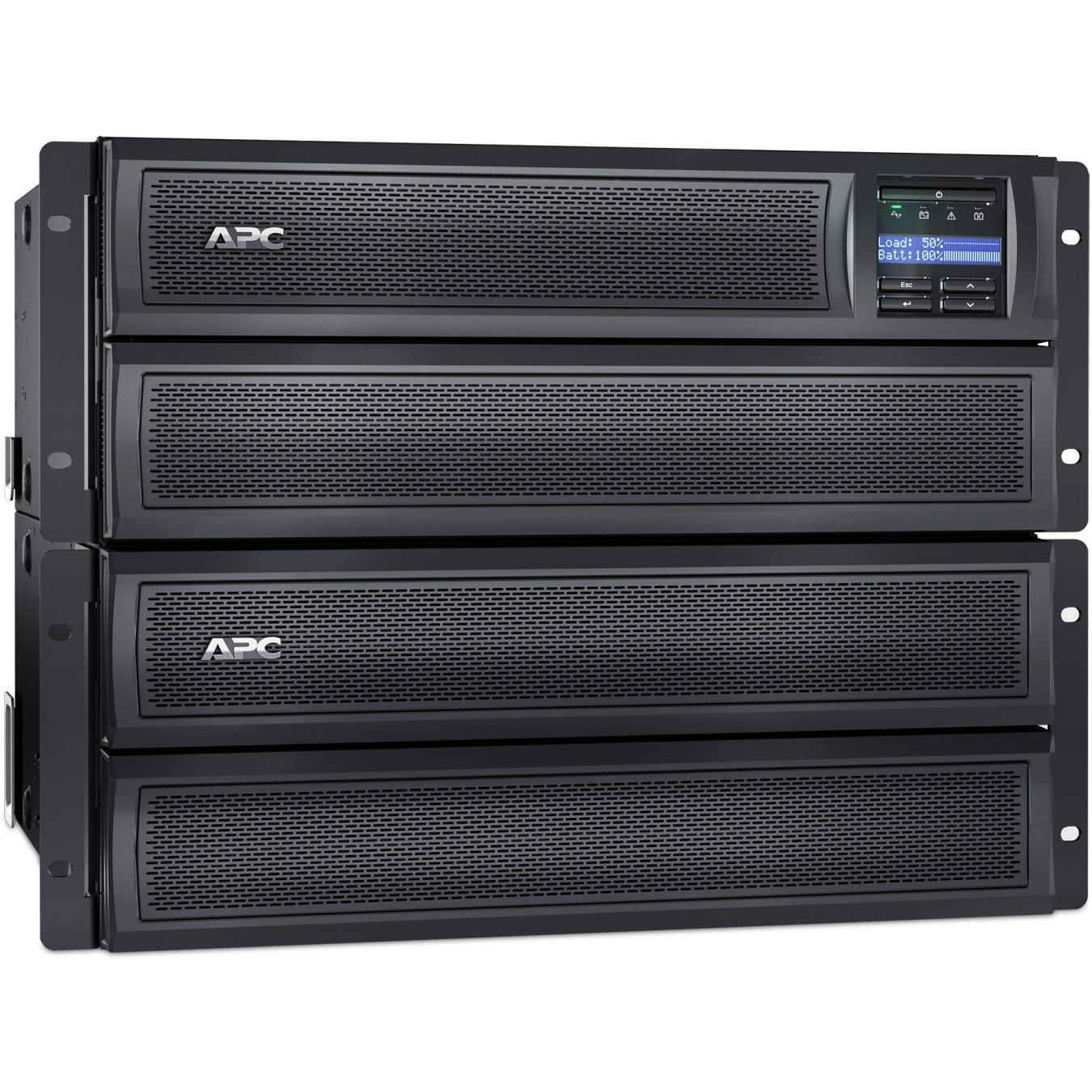 APC Smart-UPS X SMX3000HV - 3000VA (2700W) Rack/Tower UPS, LCD, Black/Stainless Steel, C13+C19 outlets