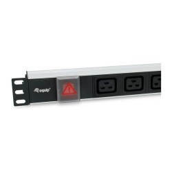 Equip Steckdosenleiste 1U 6xIEC C19. Ein u. Ausschalter sw — Buy in Cyprus with Fast Delivery
