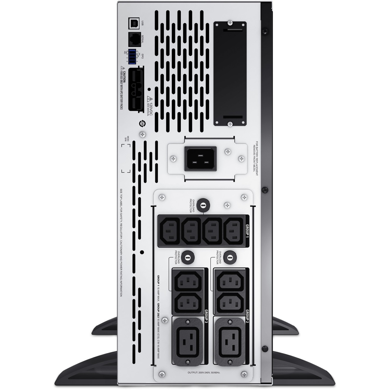 APC Smart-UPS X SMX3000HV - 3000VA (2700W) Rack/Tower UPS, LCD, Black/Stainless Steel, C13+C19 outlets