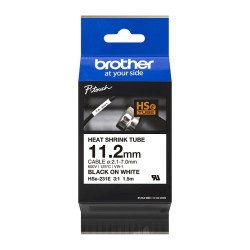 Brother HSe-231E Schrumpfschlauch schwarz auf wei (11.2 mm) — Buy in Cyprus with Fast Delivery