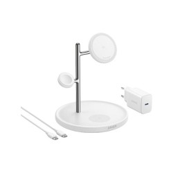 Anker MagGo Wireless Charging Station 3-in-1 faltbar white — Buy in Cyprus with Fast Delivery