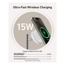 Anker MagGo Wireless Charging Station 3-in-1 faltbar white — Buy in Cyprus with Fast Delivery