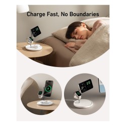 Anker MagGo Wireless Charging Station 3-in-1 faltbar white — Buy in Cyprus with Fast Delivery