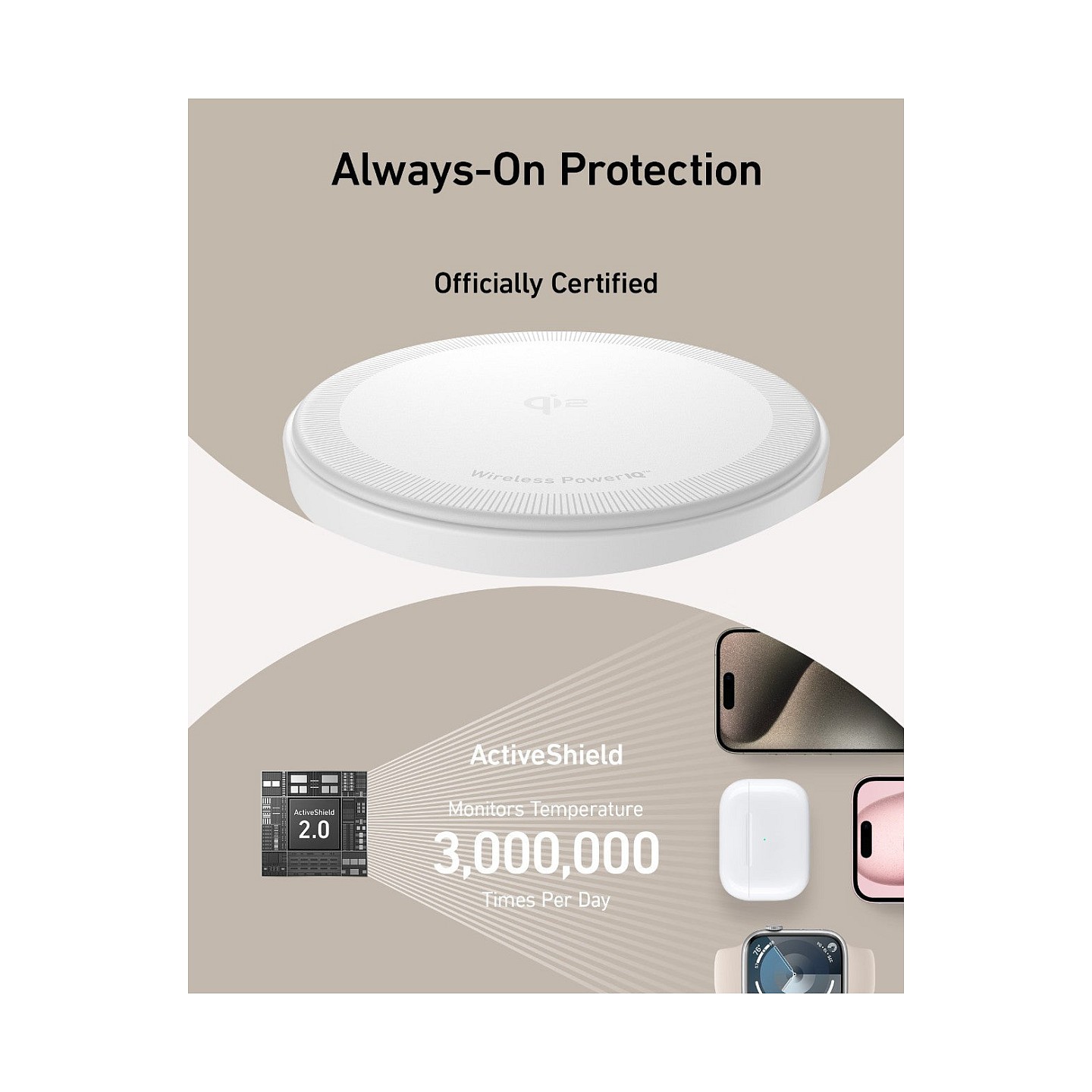 Anker MagGo Wireless Charging Station 3-in-1 faltbar white — Buy in Cyprus with Fast Delivery