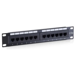 Equip Patchpanel 12x RJ45 Cat5e 10' UTP 1HE ISDN schwarz — Buy in Cyprus with Fast Delivery