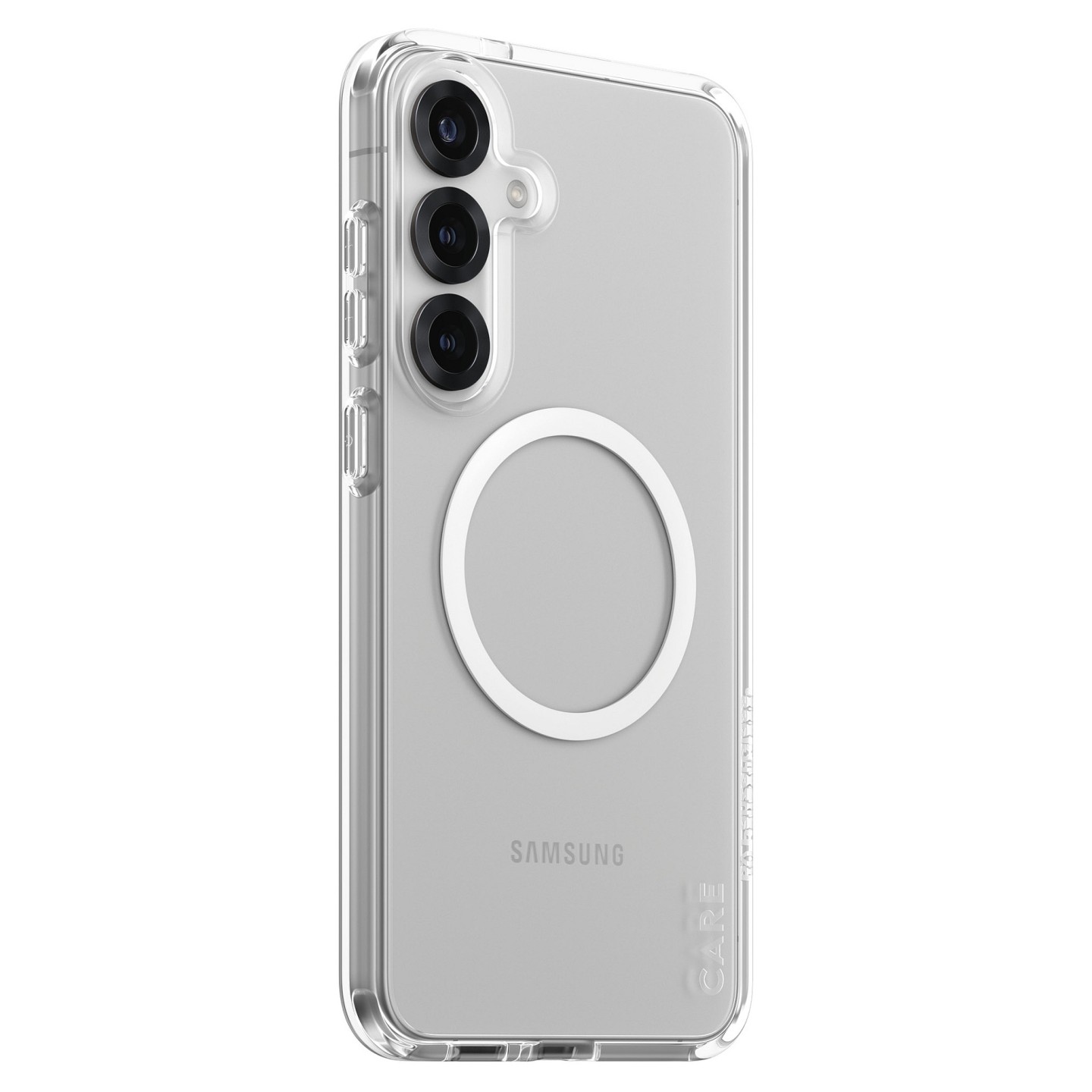 CARE Flagship Case Clear w. white QI Galaxy S25 Plus — Buy in Cyprus with Fast Delivery