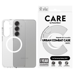 CARE Flagship Case Clear w. white QI Galaxy S25 Plus — Buy in Cyprus with Fast Delivery