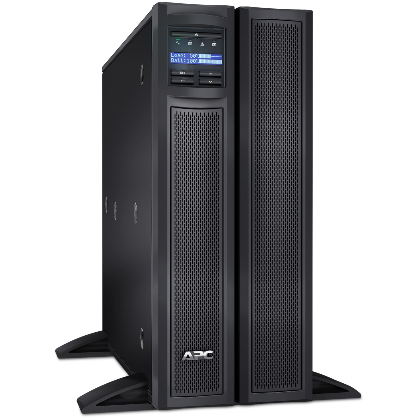 APC Smart-UPS X SMX3000HV - 3000VA (2700W) Rack/Tower UPS, LCD, Black/Stainless Steel, C13+C19 outlets