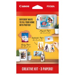 Canon Creative Kit 3 Papiersorten MG-101 100x150mm - 5 Blatt + RP-101 100x150mm - 5 Blatt + PP-201 100x150mm - 50 Blatt