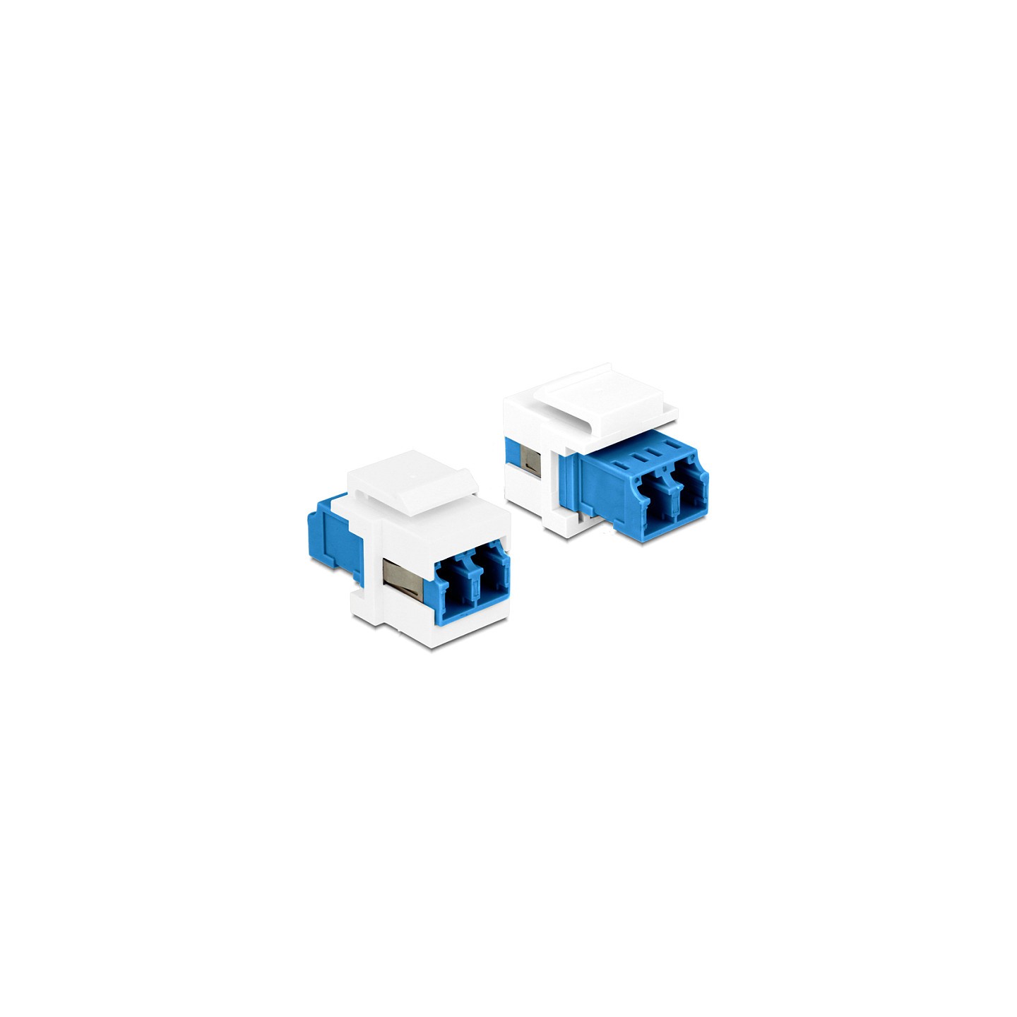 Keystone Modul LC Duplex Buchse zu LC Duplex Buchse blau weiß — Buy in Cyprus with Fast Delivery